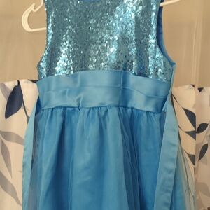 Sparkling Blue Sequin Dress